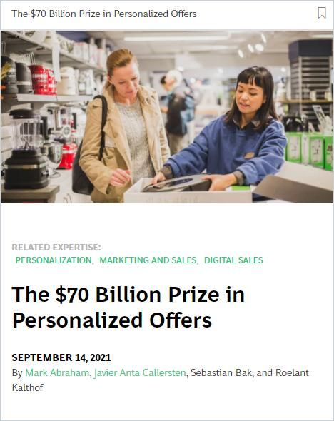 Image of: The $70 Billion Prize in Personalized Offers