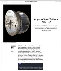 Anyone Seen Tether’s Billions?