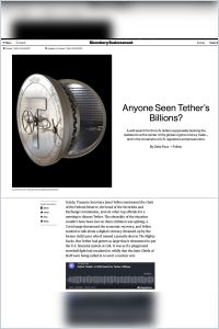 Anyone Seen Tether’s Billions? summary