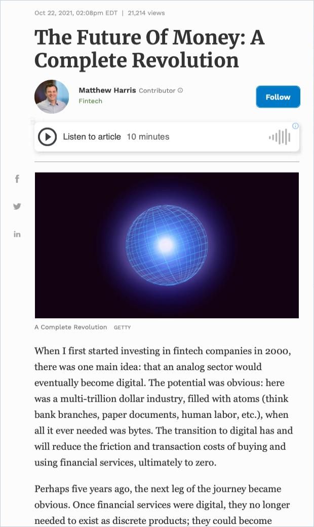 The Future Of Money cover