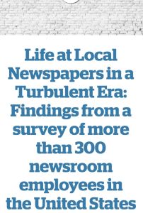 Life at Local Newspapers in a Turbulent Era