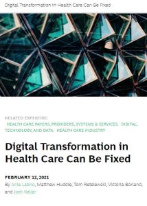 Digital Transformation in Health Care Can Be Fixed