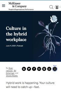 Culture in the Hybrid Workplace