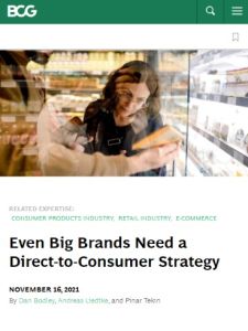 Even Big Brands Need a Direct-to-Consumer Strategy