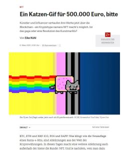 Ein Katzen-Gif f&uuml;r 500.000 Euro, bitte