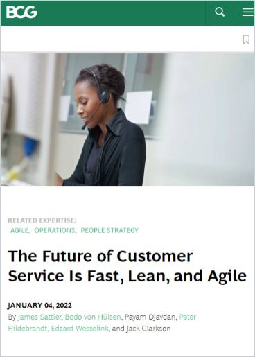 Image of: The Future of Customer Service Is Fast, Lean, and Agile