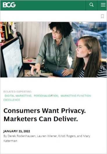 Image of: Consumers Want Privacy. Marketers Can Deliver.