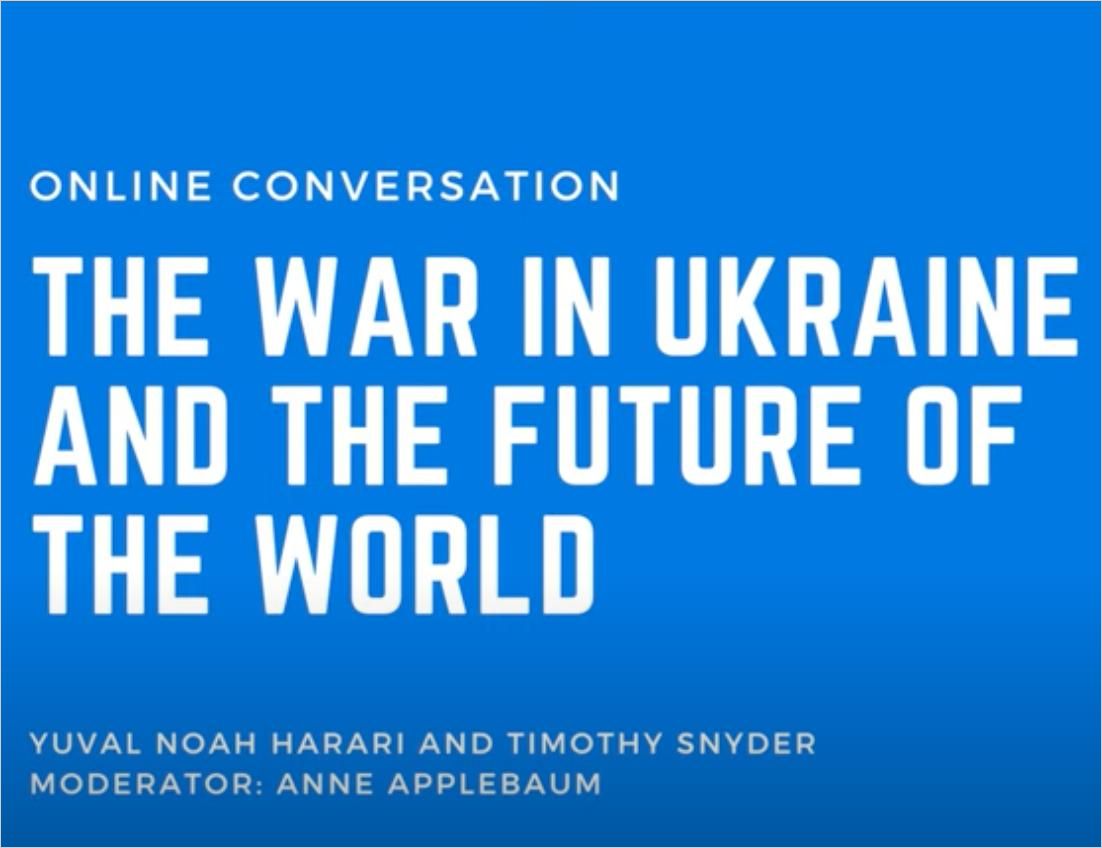 Image of: The War in Ukraine & the Future of the World