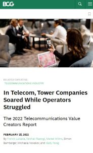 In Telecom, Tower Companies Soared While Operators Struggled
