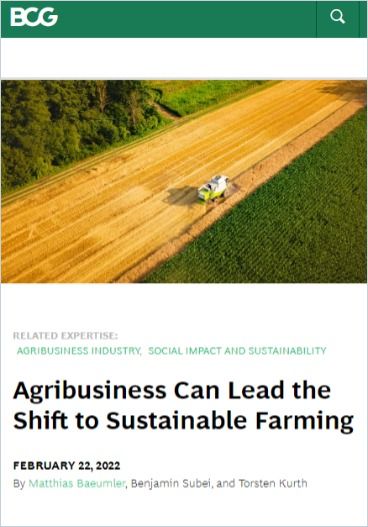 Image of: Agribusiness Can Lead the Shift to Sustainable Farming
