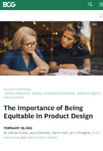 The Importance of Being Equitable in Product Design