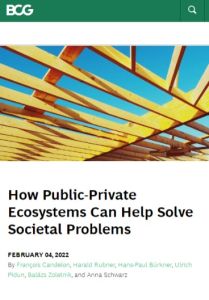 How Public-Private Ecosystems Can Help Solve Societal Problems