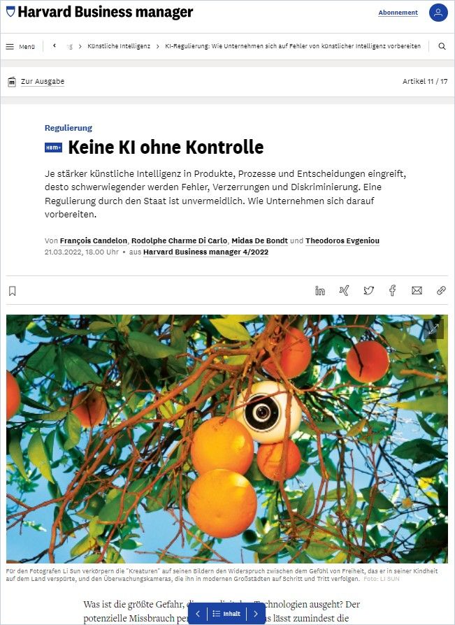 Image of: Keine KI ohne Kontrolle