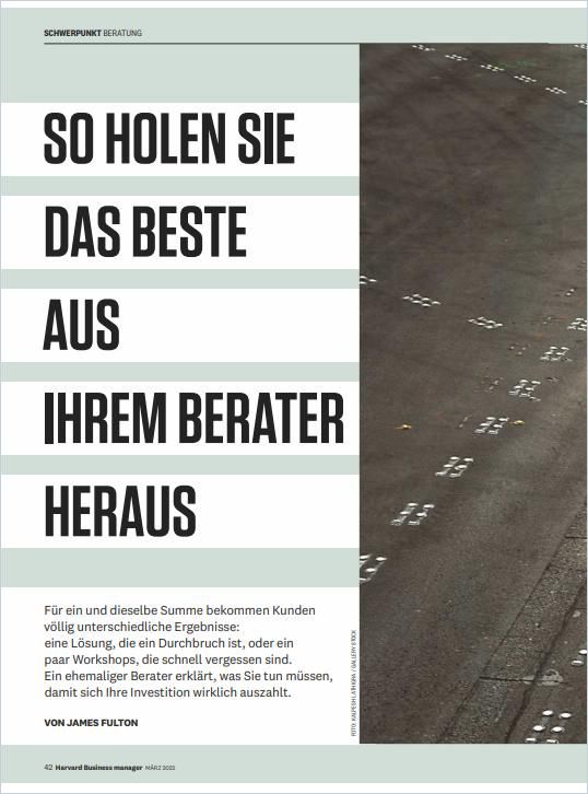 So holen Sie das Beste aus Ihrem Berater heraus cover