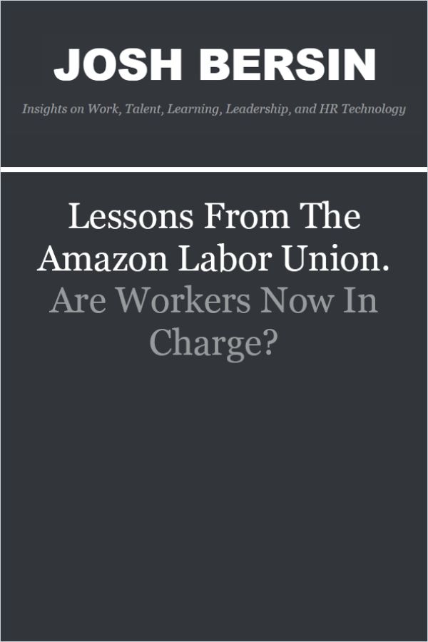 Image of: Lessons from the Amazon Labor Union