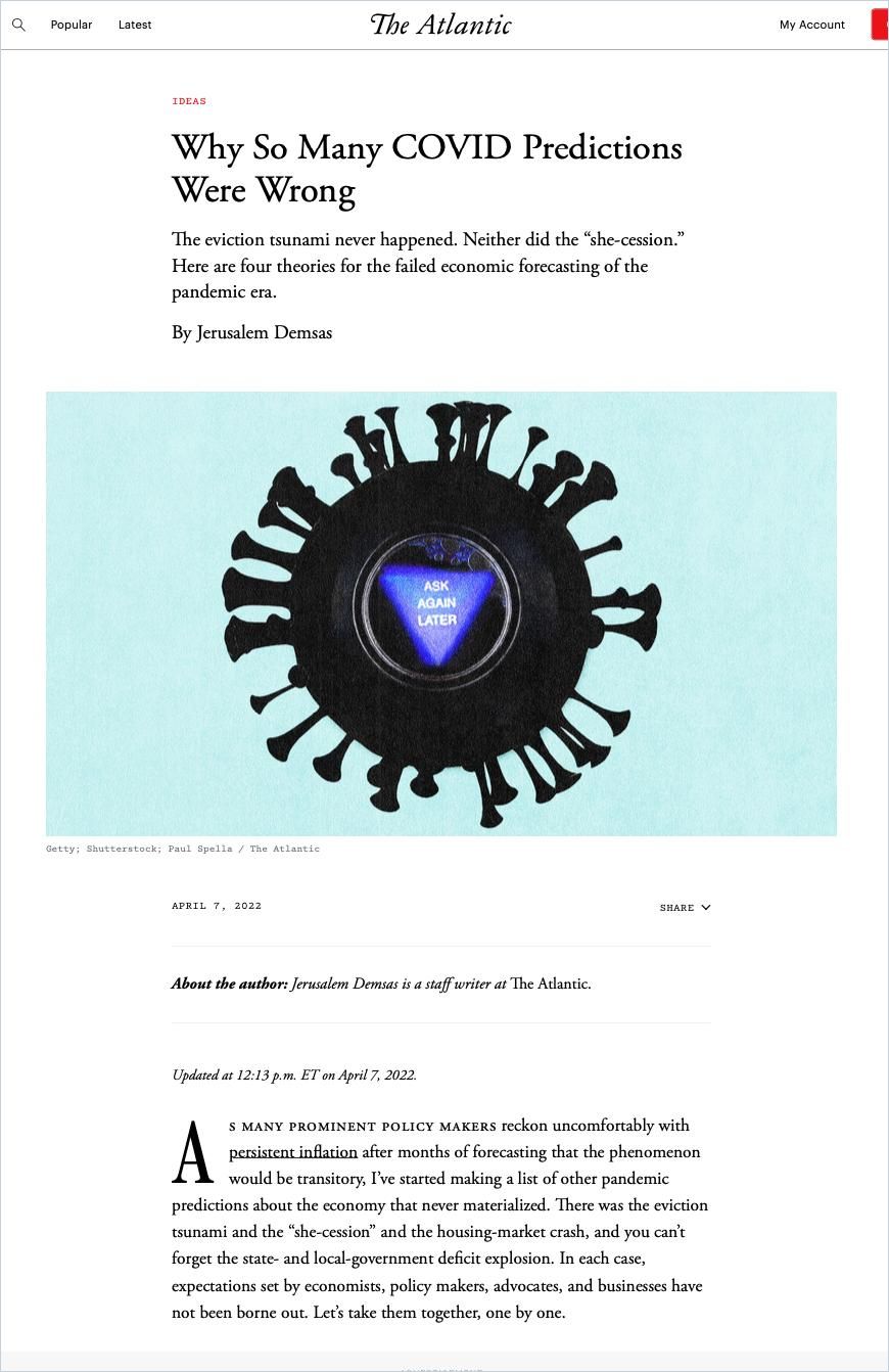 Why So Many COVID Predictions Were Wrong cover