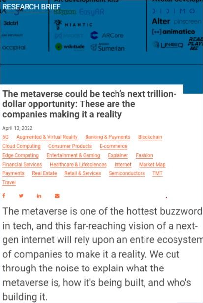 Image of: The metaverse could be tech’s next trillion-dollar opportunity