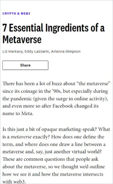 7 Essential Ingredients of a Metaverse cover