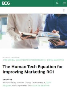 The Human-Tech Equation for Improving Marketing ROI