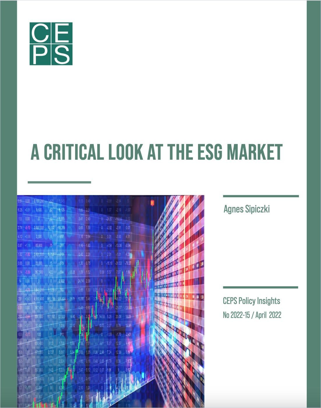 A Critical Look at the ESG Market cover