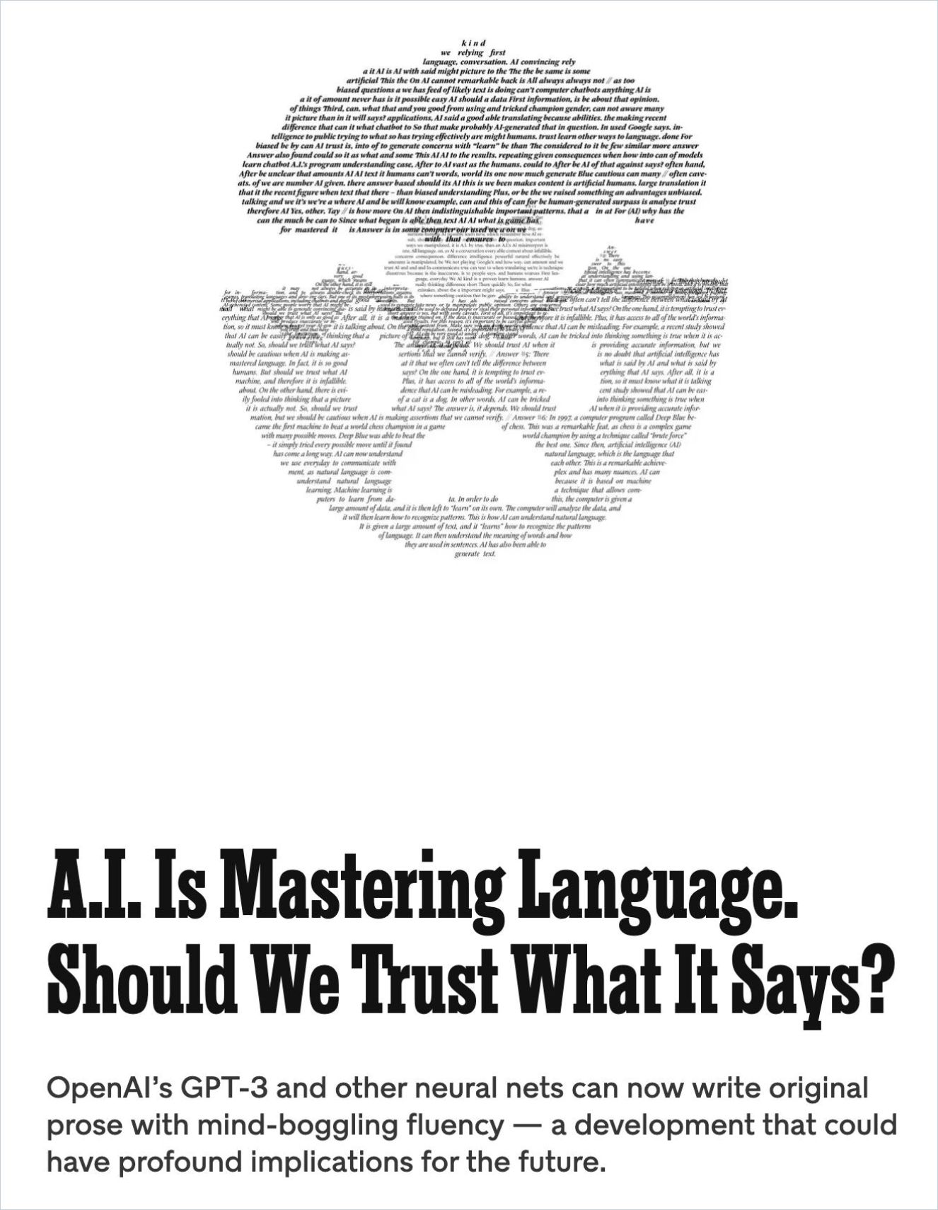 Image of: A.I. Is Mastering Language. Should We Trust What It Says?