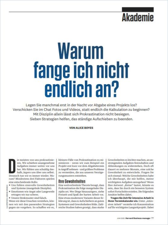 Warum fange ich nicht endlich an? cover