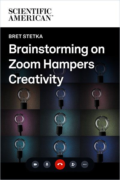 Image of: Brainstorming on Zoom Hampers Creativity