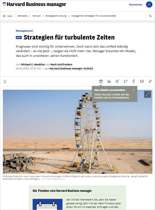 Image of: Strategien für turbulente Zeiten