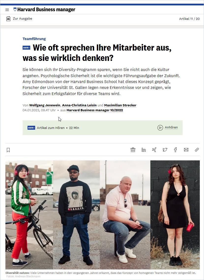 Image of: Wie oft sprechen Ihre Mitarbeiter aus, was sie wirklich denken?