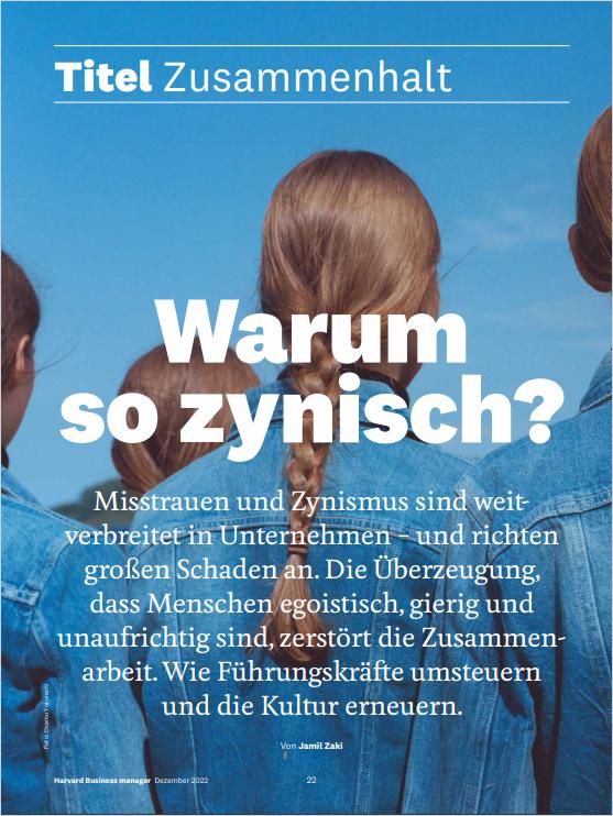 Image of: Warum so zynisch?