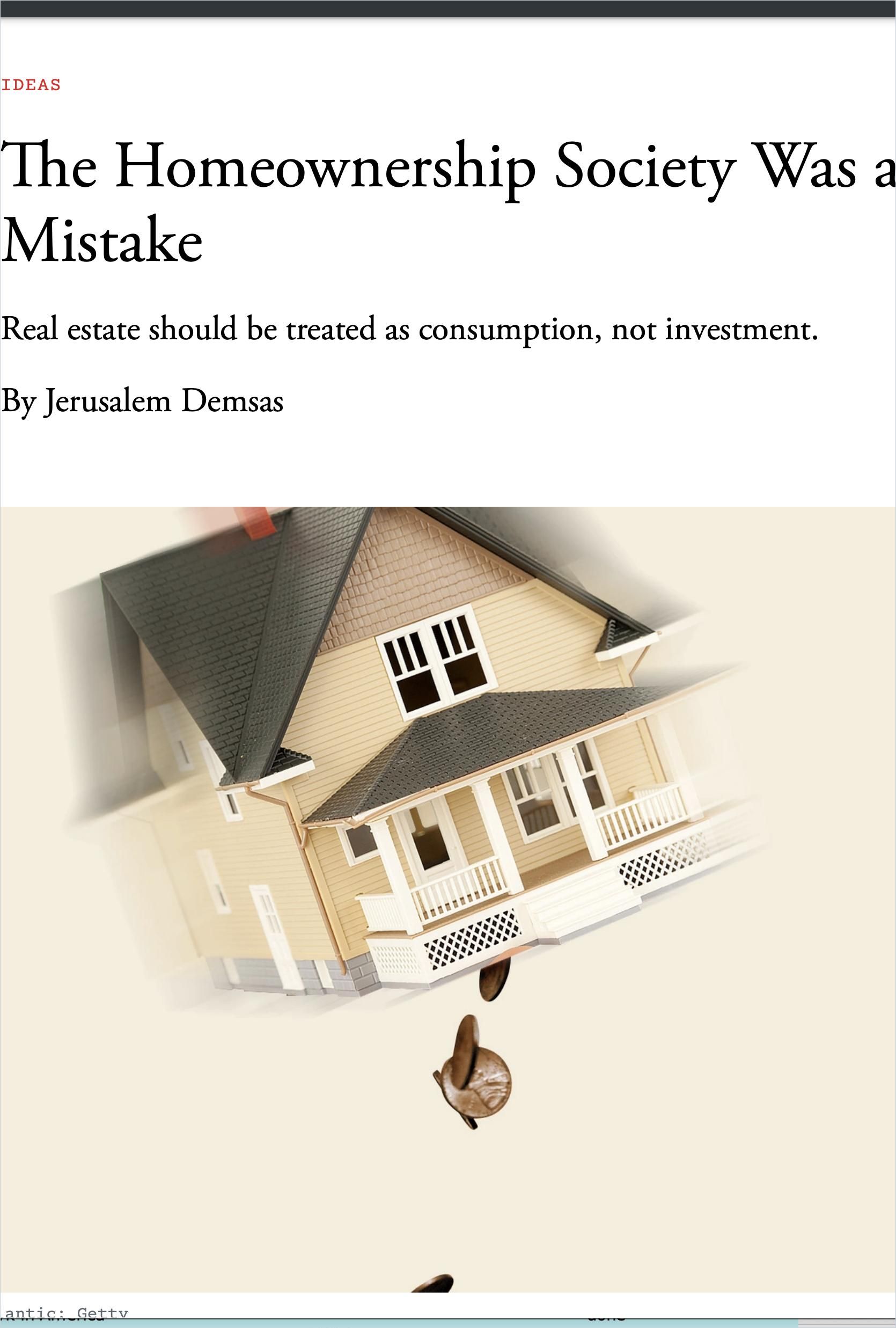 The Homeownership Society Was a Mistake cover