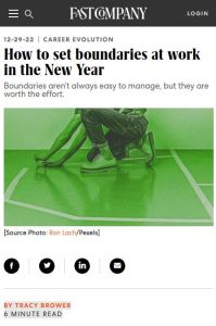 How to set boundaries at work in the New Year