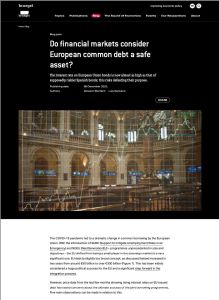 Do financial markets consider European common debt a safe asset?