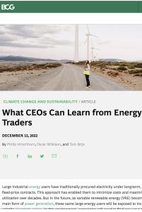 What CEOs Can Learn from Energy Traders