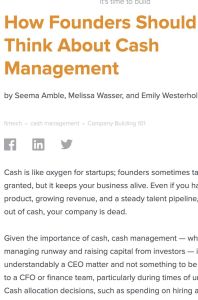 How Founders Should Think About Cash Management