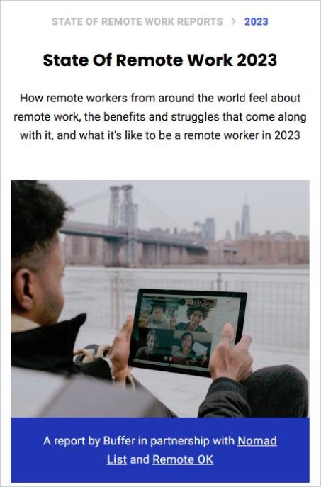 Image of: State Of Remote Work 2023