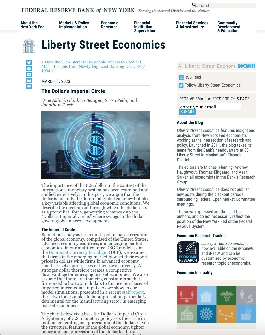 The Dollar’s Imperial Circle cover