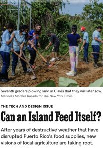 ¿Puede una isla alimentarse a sí misma?