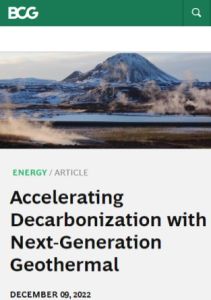 Descarbonización con geotermia de nueva generación