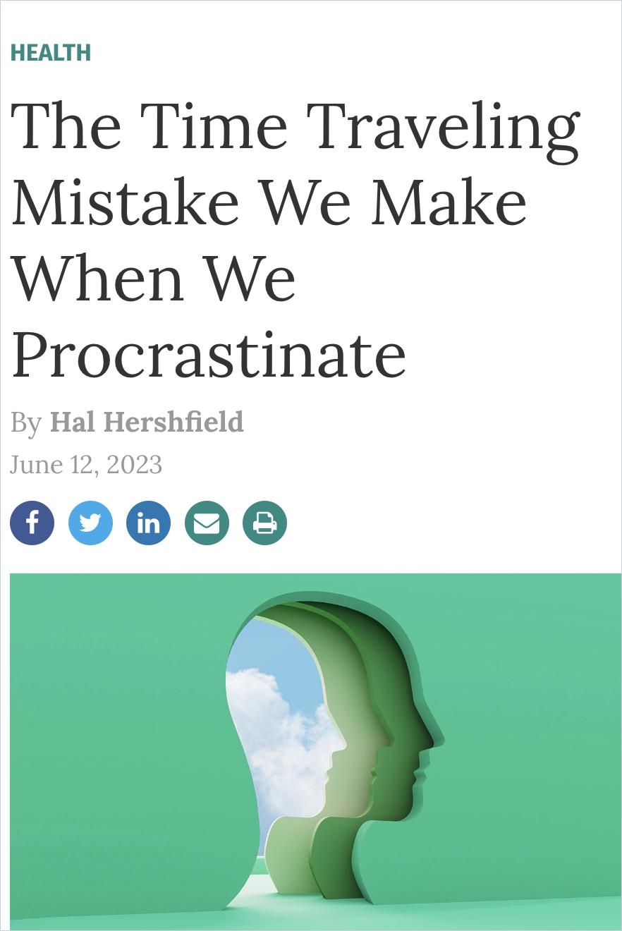 Image of: The Time Traveling Mistake We Make When We Procrastinate
