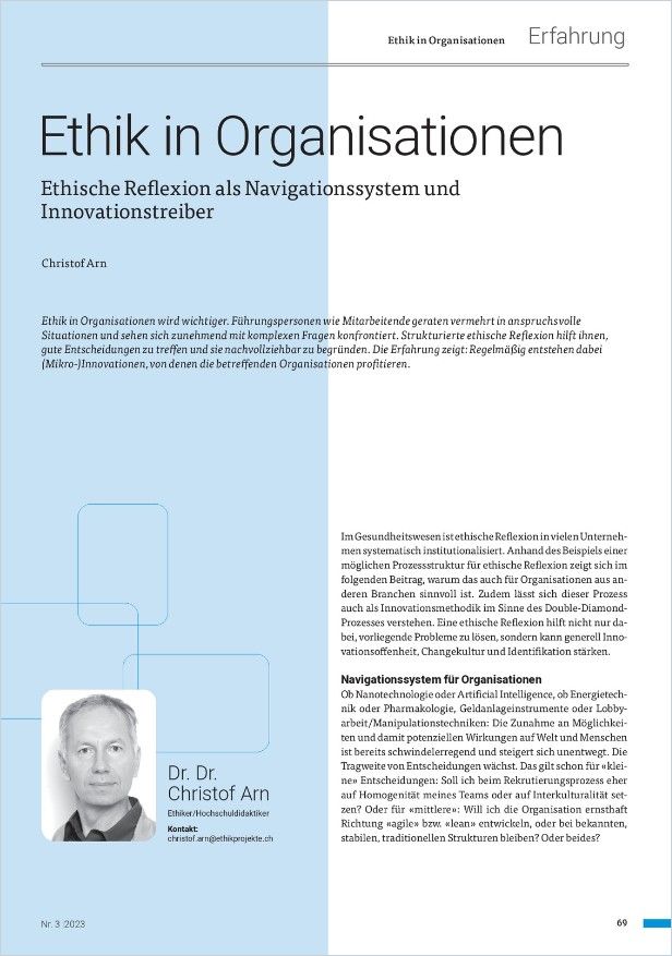 Ethik in Organisationen cover