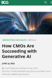 How CMOs Are Succeeding with Generative AI