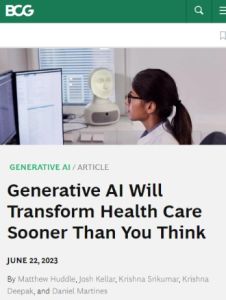 Generative AI Will Transform Health Care Sooner Than You Think