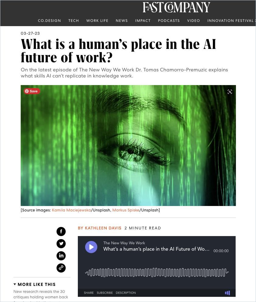 ¿Cuál es el lugar del ser humano en el futuro laboral de la IA? cover