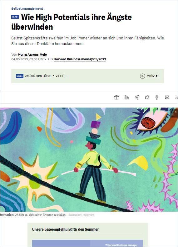 Wie High Potentials ihre Ängste überwinden cover