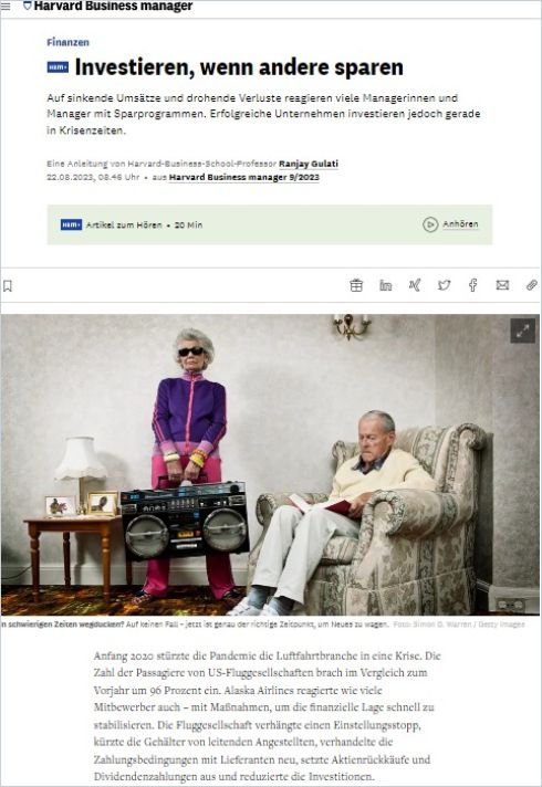 Investieren, wenn andere sparen cover