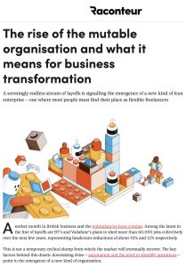 The rise of the mutable organization and what it means for business transformation