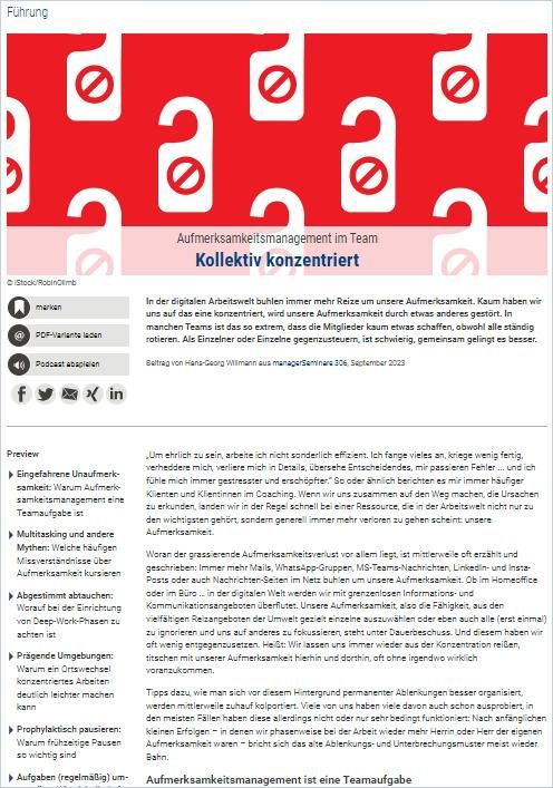 Kollektiv konzentriert cover