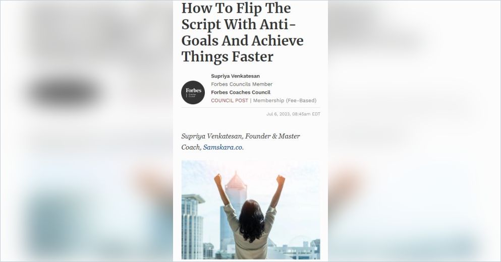 Scripting Goals How To Flip The Script With Anti-Goals And Achieve Things Faster Free ...