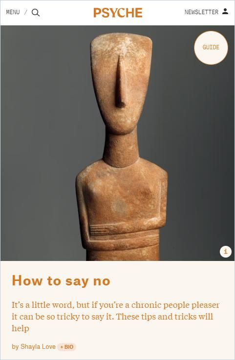 Image of: How to say no